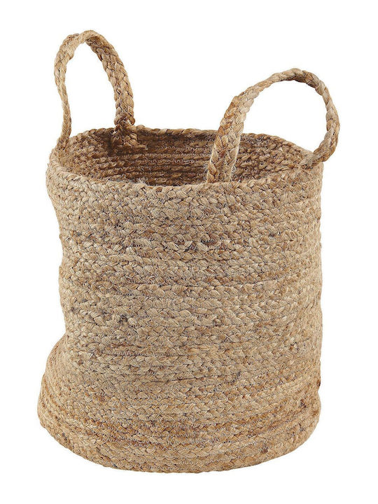 Beliani Комплект декоративни кошници Сламени с дръжки Beige 2бр
