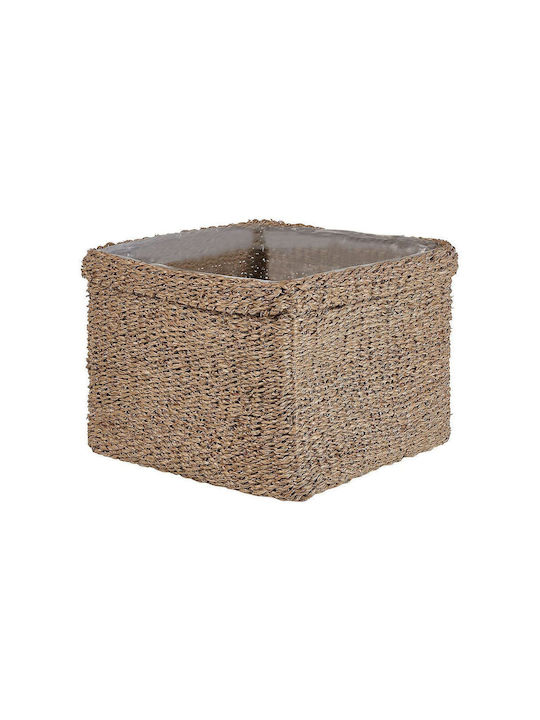 Beliani Set of Decorative Baskets Straw Beige 3pcs
