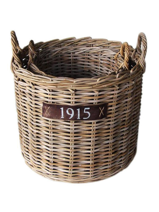Atmosphera Coș decorativ Rattan cu mânere 60x48buc