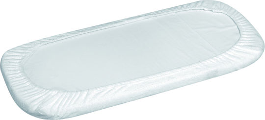 Matex Baby Sheet Cradle Flannel Fitted White 40x90cm