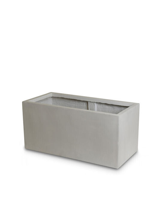 Gardin Кутия за саксии Керамика Grey Light 79x37.5x37.5см.