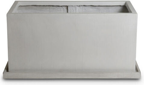 Gardin Blumenkasten Keramik Grey Light 79x37.5x37.5cm.