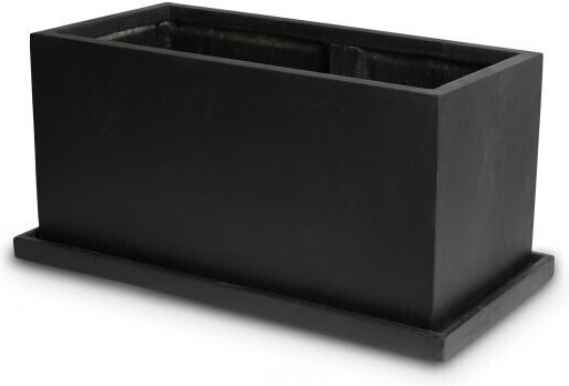 Gardin Planter Box Ceramic Black 99x46x46cm.