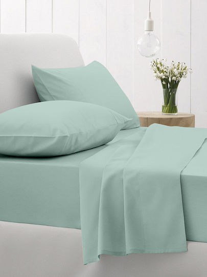 Sunshine Παπλωματοθήκη Βαμβακερή Μονή 170x250 Cotton Feelings 105 Aqua