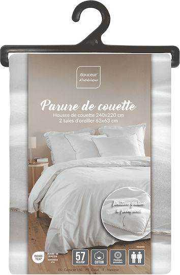Douceur d'Intérieur Duvet Cover Set Cotton Queen with 2 Pillowcases 240x220 Noemie Noemie