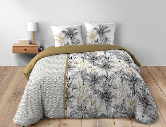 Douceur d'Intérieur Σετ Υπέρδιπλη 220x240cm Dakar Μπεζ