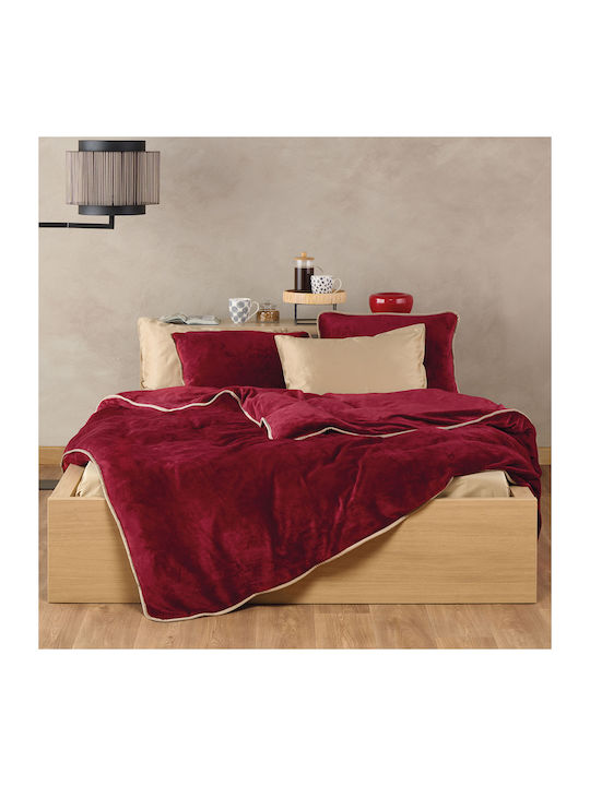 Kentia Duvet Cover Single 160x240 Ivanna 05 Bordeaux