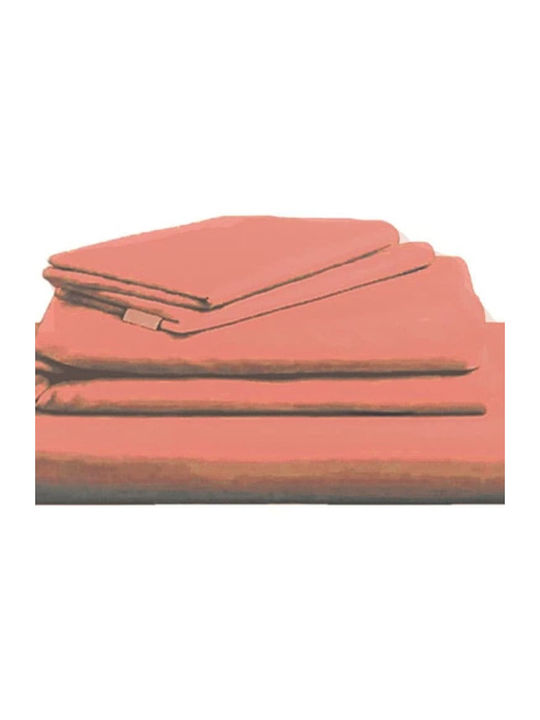 Ariete Duvet Cover Set Cotton Queen with 2 Pillowcases 240x260 Peaches