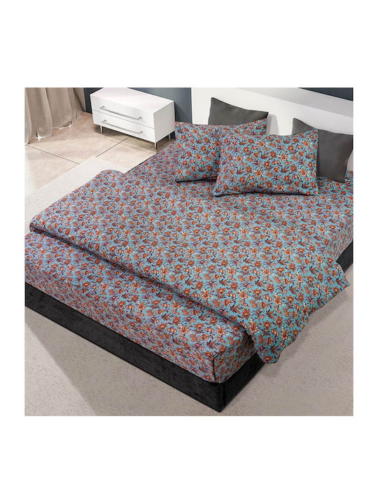 Beauty Home Duvet Cover Set Cotton Single with Pillowcase 160x240 Mornos Art 11182 Embrime