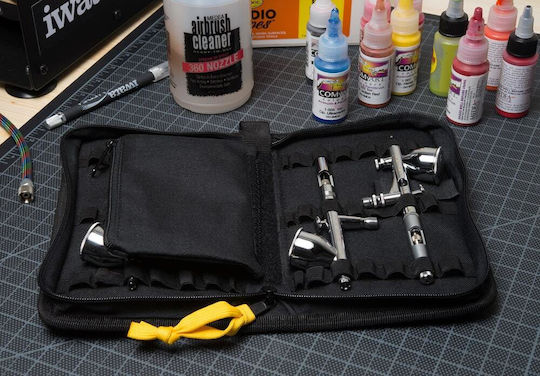 Iwata Zippered Airbrush Case Θήκη Αερογράφων Φερμουάρ Iwata