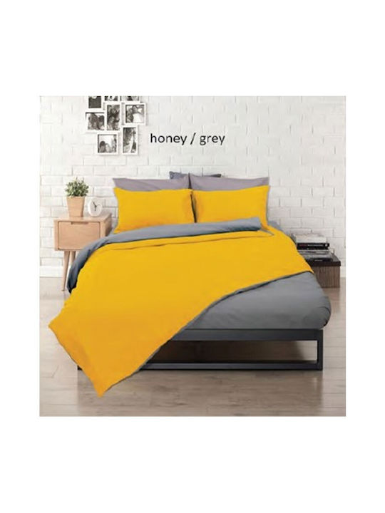 Kipper Duvet Cover Set Single with Pillowcase 160x240 Rainbow Sweet Honey