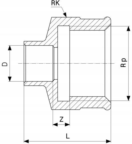 Viega Μούφα Ορειχάλκινη 22mm 101664
