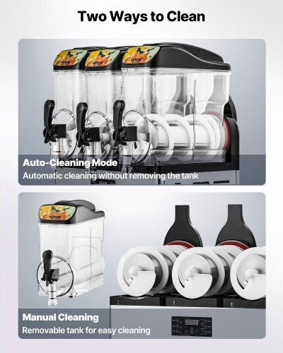 Vevor CGXXRJX315LS56A98V2 Slushy Machine With Capacity 3x15lt