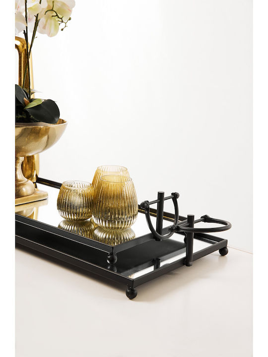 InTheBox Metallic Rectangular Decorative Tray Lorry with Mirror 120x31x5cm 2pcs