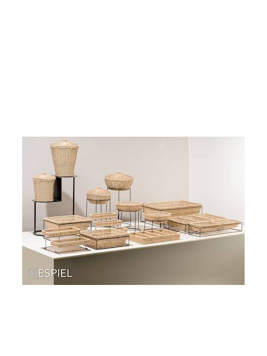 Espiel Wicker Rectangular Decorative Tray 28x19x4cm