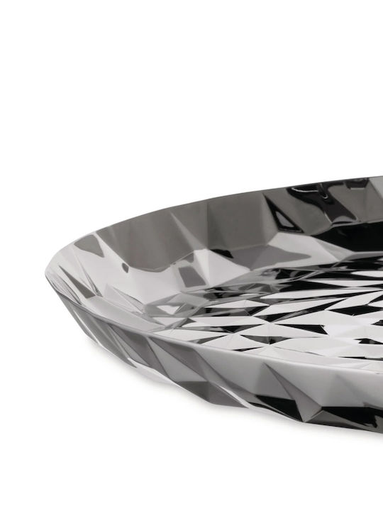 Alessi Διακοσμητικός Δίσκος Μεταλλικός Ανοξείδωτος Δίσκος Στρογγυλός Joy.3 Στρογγυλός 40x40x2.3cm