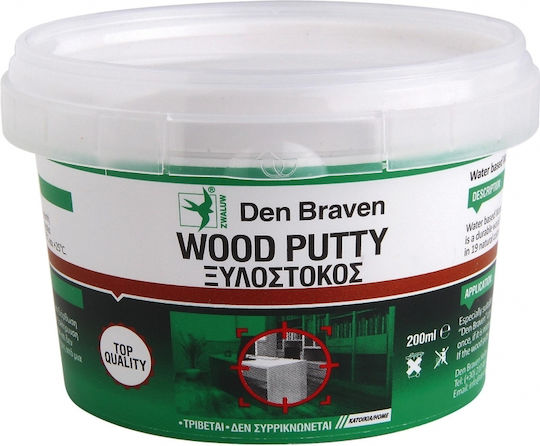 Bostik Den Braven Wood Putty Wood Putty Water 12pcs Pine 200ml