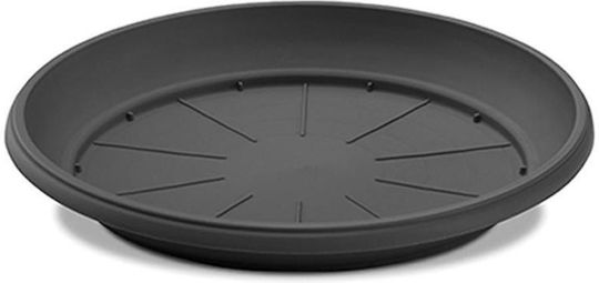 Atmosphera Πιάτο Γλάστρας Πλαστικό Ανθρακί 36x36εκ. 0245C