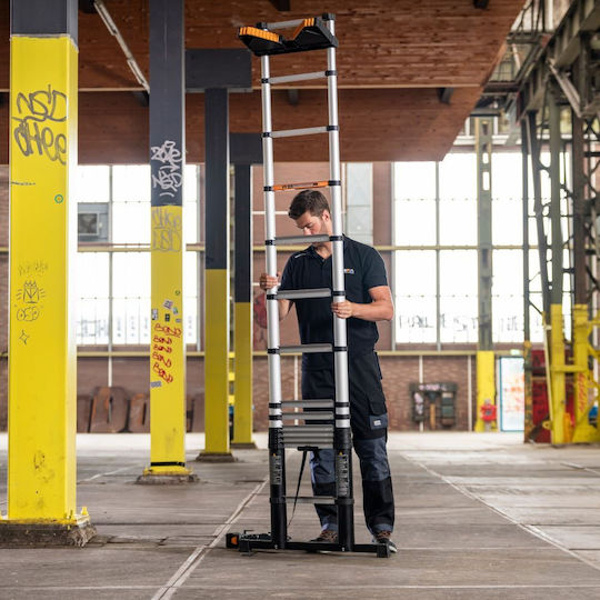 Batavia Telescopic Ladder Aluminum 12 of Steps with Maximum Height 3.81m