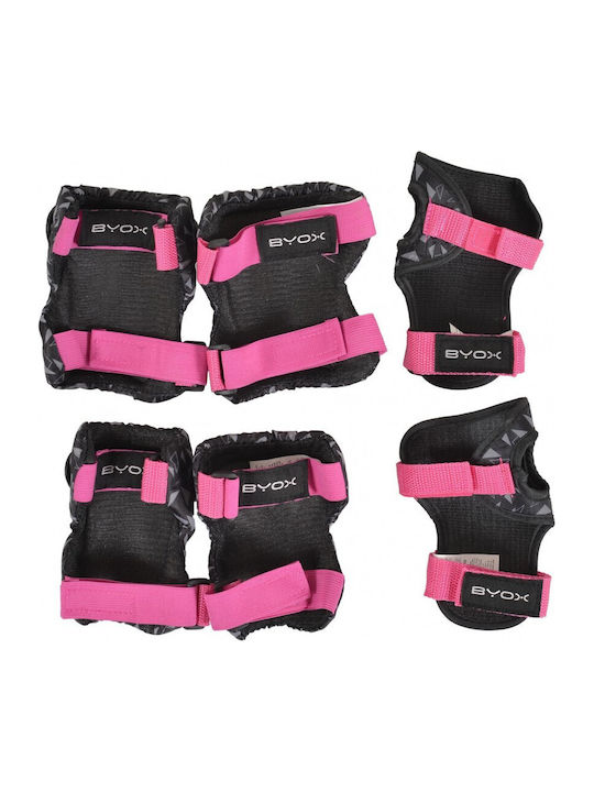 Byox Dazzle Children's Knee Pads for Rollers Pink