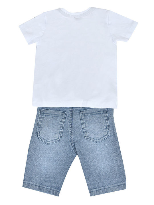 Set pentru copii cu șorturi Vară 2buc White