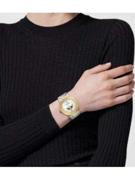 Versace Versace Women's Watch 38mm Battery with Silver Stainless Steel Bracelet