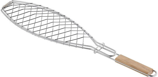 Activa Doppelt Metallischer Grillrost für Fisch 31.5cmx13cmcm