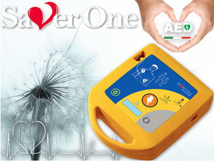 Ami Italia Saver One Halbautomatischer Defibrillator 360J mit Einfache Batterie