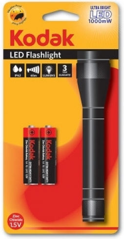 Kodak Flashlight LED IP62 with Maximum Brightness 50lm