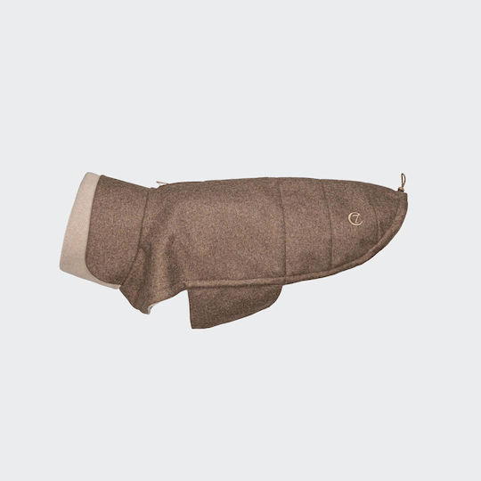 Cloud7 Brown Fleece Dog Coat with 46cm Back Length