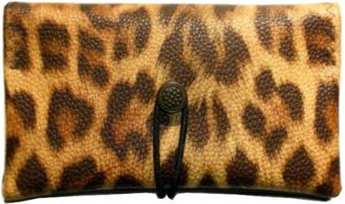 Simona Pungă de tutun cu Închidere LEOPARD cigarette case