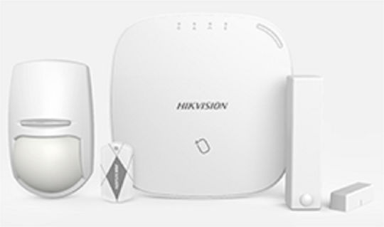 Hikvision DS-PWA32-NST Drahtlos Alarmsystem mit Bewegungsmelder , Türsensor , Fernbedienung und Zentrale (Wi-Fi)