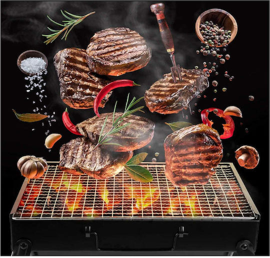 MalTec Tragbar Holzkohlegrill 41.5cmx20cm