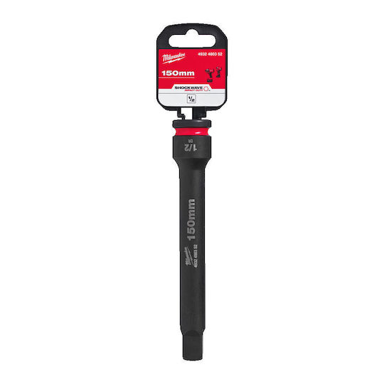 Milwaukee Προέκταση Καστάνιας Shockwave με Καρέ 1/2" και Μήκος 150mm