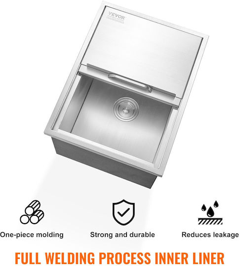 Vevor Aluminum Ice Bucket Container 45.72cm