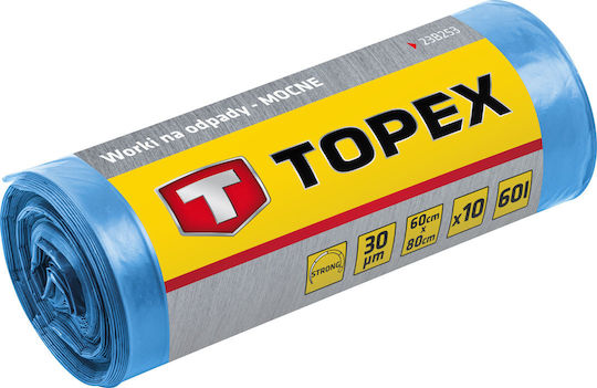 Topex Trash Bags for the Garden Capacity 120lt 10pcs Blue