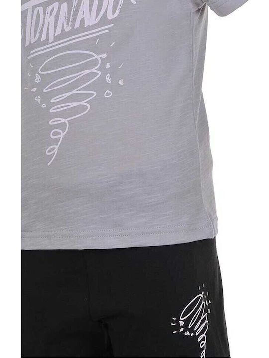 Kids' Set with Shorts Summer 2pcs Gray Tornado