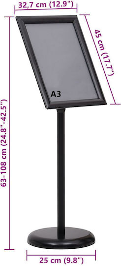 vidaXL Display-Ständer A3 2Stück