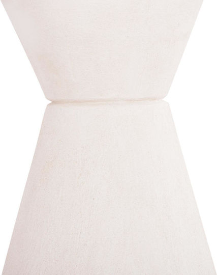 Santorini Rund Tisch Speisesaal Holz Off-white 77x77x76cm