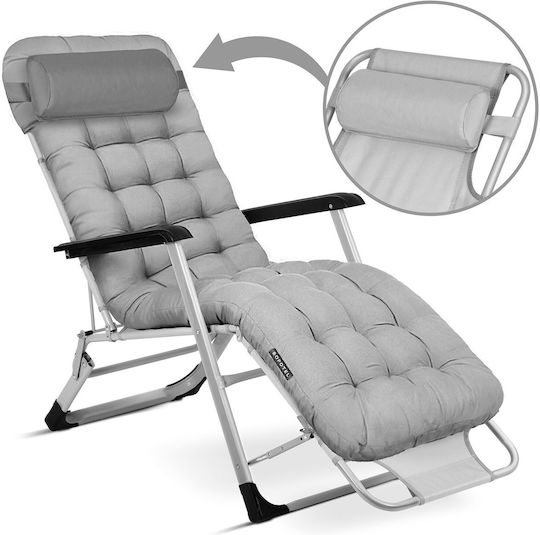 Folding Garden Lounger Cushion Sofotel Chillwell Set 2 Gray