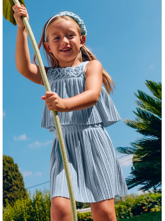 Kids' Set with Skirt Summer 2pcs Blue