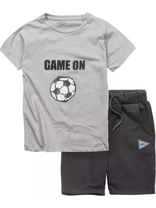 Kids' Set with Shorts Summer 2pcs Gray