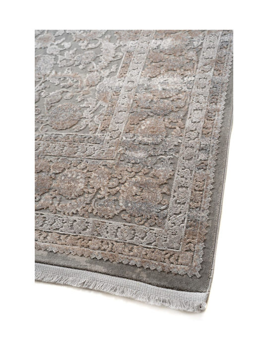 Klonaras Luxurious Silk 6793 Χαλί Διάδρομος Μεταξένιο Grey Beige 80x150cm