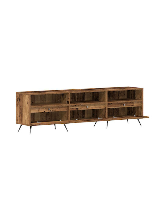 TV-Ständer aus Metall & altem Holz M150xT30xH44.5cm