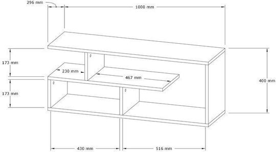 Stand TV Waldo Natur M100xA29.5xÎ40cm