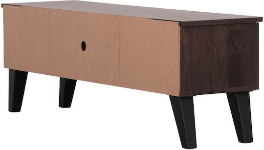 TV-Möbel Hölzernes Iren Walnut-black L120xB32.5xH21cm