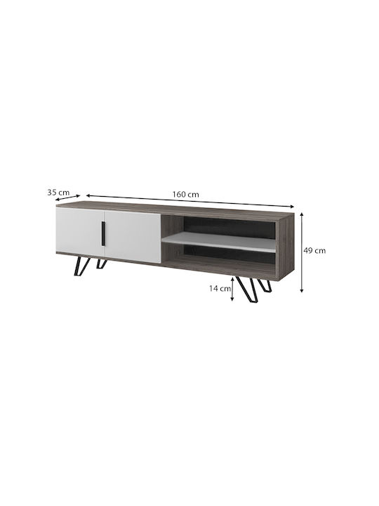 TV Stand Foot Sonoma L160xD35xH49cm