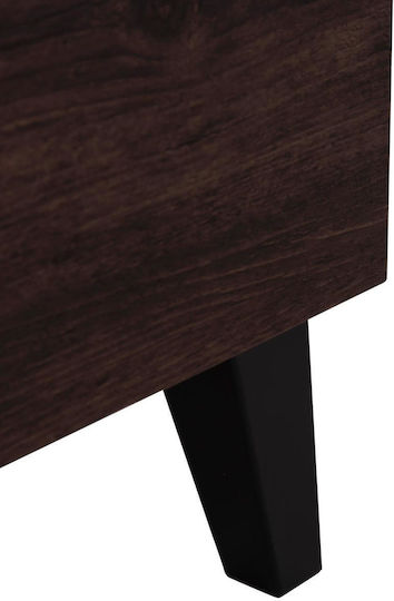 TV-Möbel Hölzernes Iren Walnut-black L120xB32.5xH21cm
