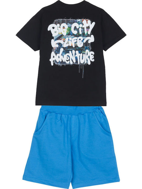 Kinder-Set mit Shorts Sommer 2Stück Black Adventure