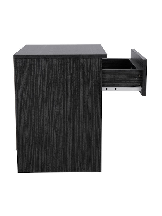 Wooden Bedside Table Zebrano 45x35.5x47cm